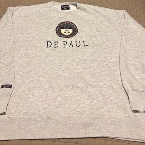 Vintage Depaul University College of Law Crewneck Sweatshirt Size XXL Jansport